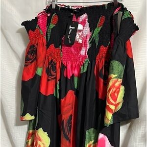 Miss Ord Large Floral Maxi Dress